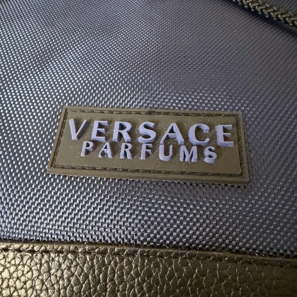 Versace Leather Trimmed Nylon Backpack.NWOT